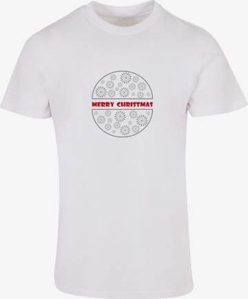 T-Shirt 'Merry Christmas' Merchcode en blanc : devant