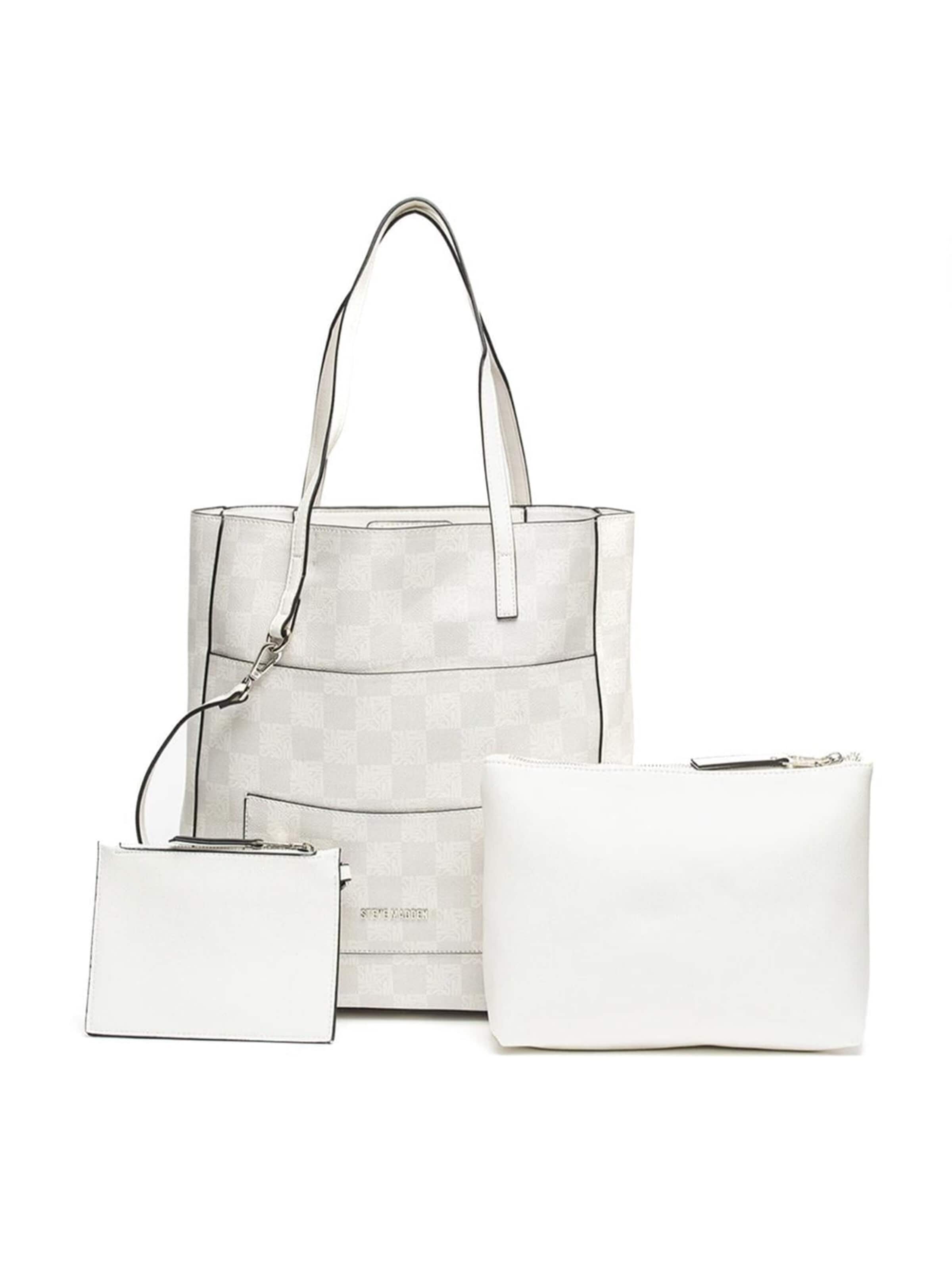 Shopper 'Kimlogo' di STEVE MADDEN in bianco
