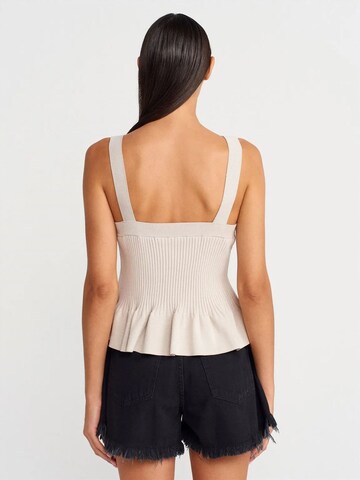 Dilvin Knitted Top in White