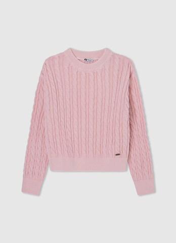 Pepe Jeans Sweter 'Cora' w kolorze różowy: przód