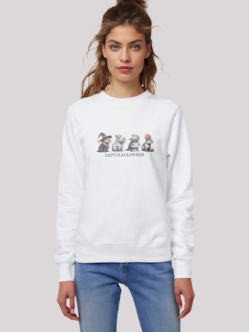 F4NT4STIC Sweatshirt 'Capy Halloween' in Weiß: Vorderseite