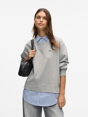 Karl Lagerfeld - Sudadera en gris: frente