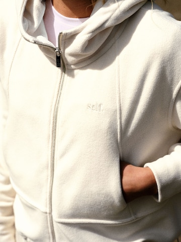 Giacca di pile di self. in beige