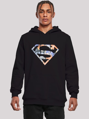 F4NT4STIC Sweatshirt 'DC Comics Superman Floral' in Black: front