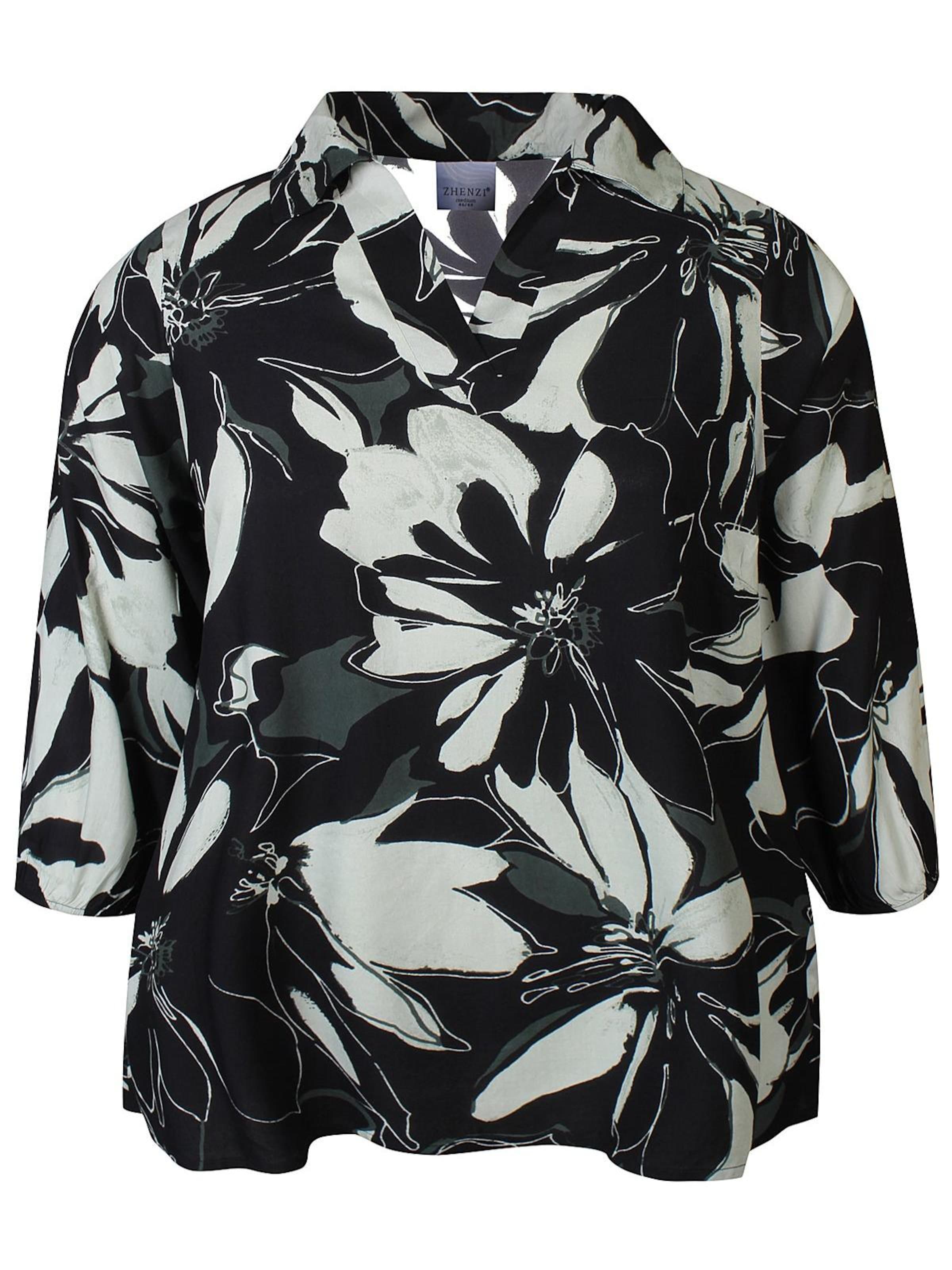 Zhenzi Bluse 'Amaya 1195' in Grün: Vorderseite