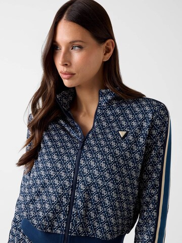 GUESS Sweatjacke in Blau