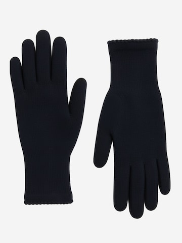 Il Lanificio Full Finger Gloves in Blue: front