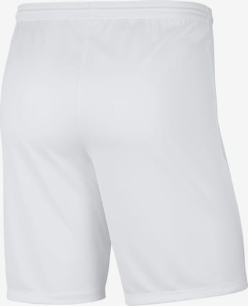 regular Pantaloni sportivi 'Dry Park III' di NIKE in bianco