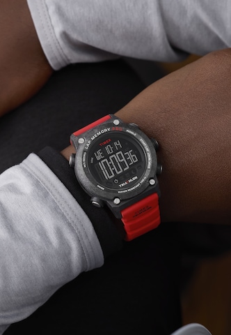 Montre digitale TIMEX en rouge