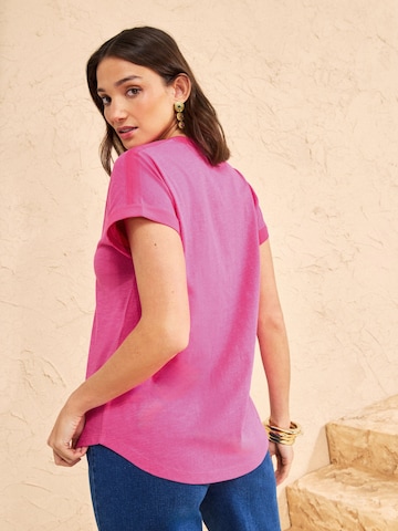 T-shirt love & roses en mélange de couleurs