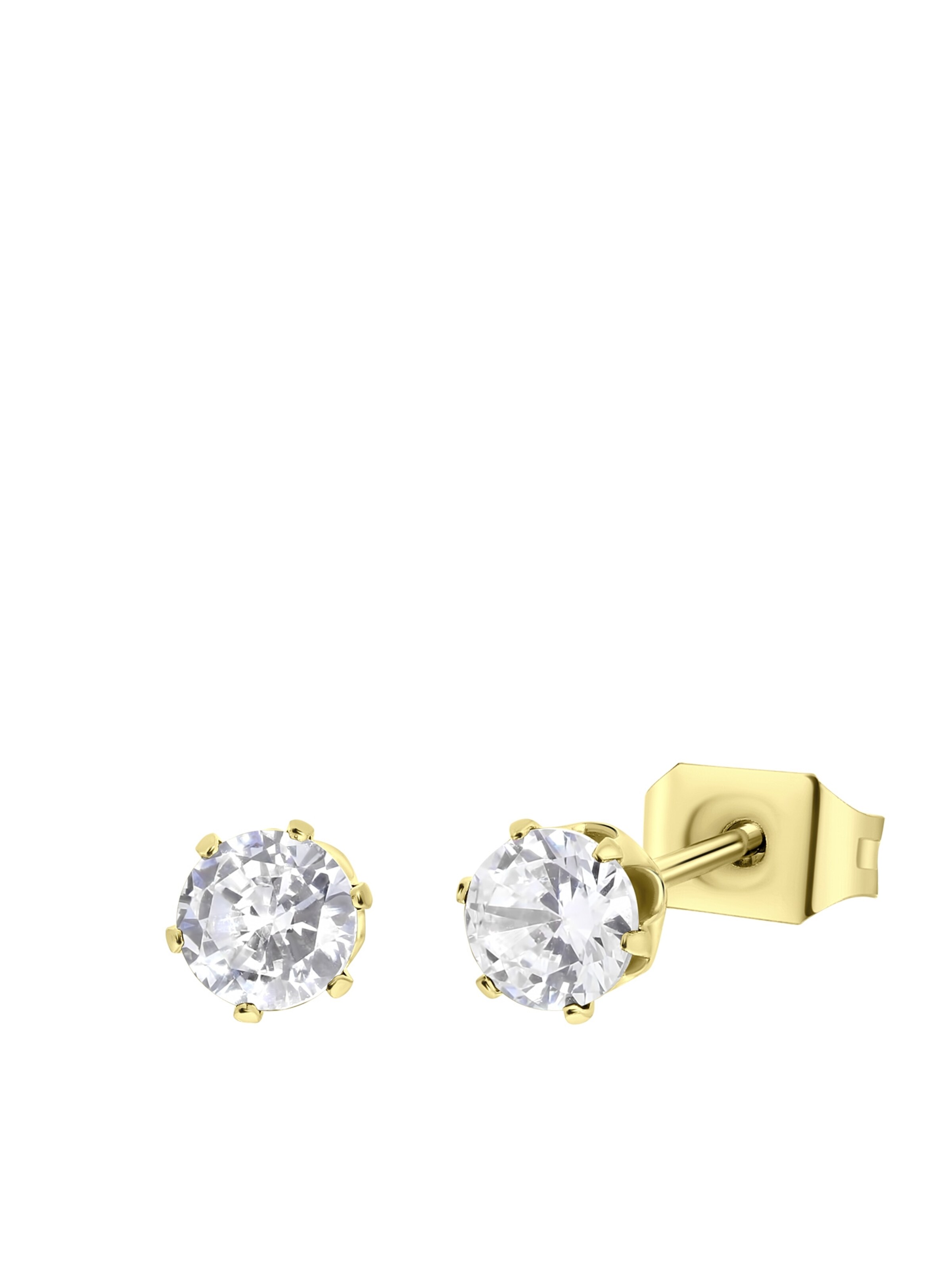 Lucardi Ohrringe in Gold: Vorderseite