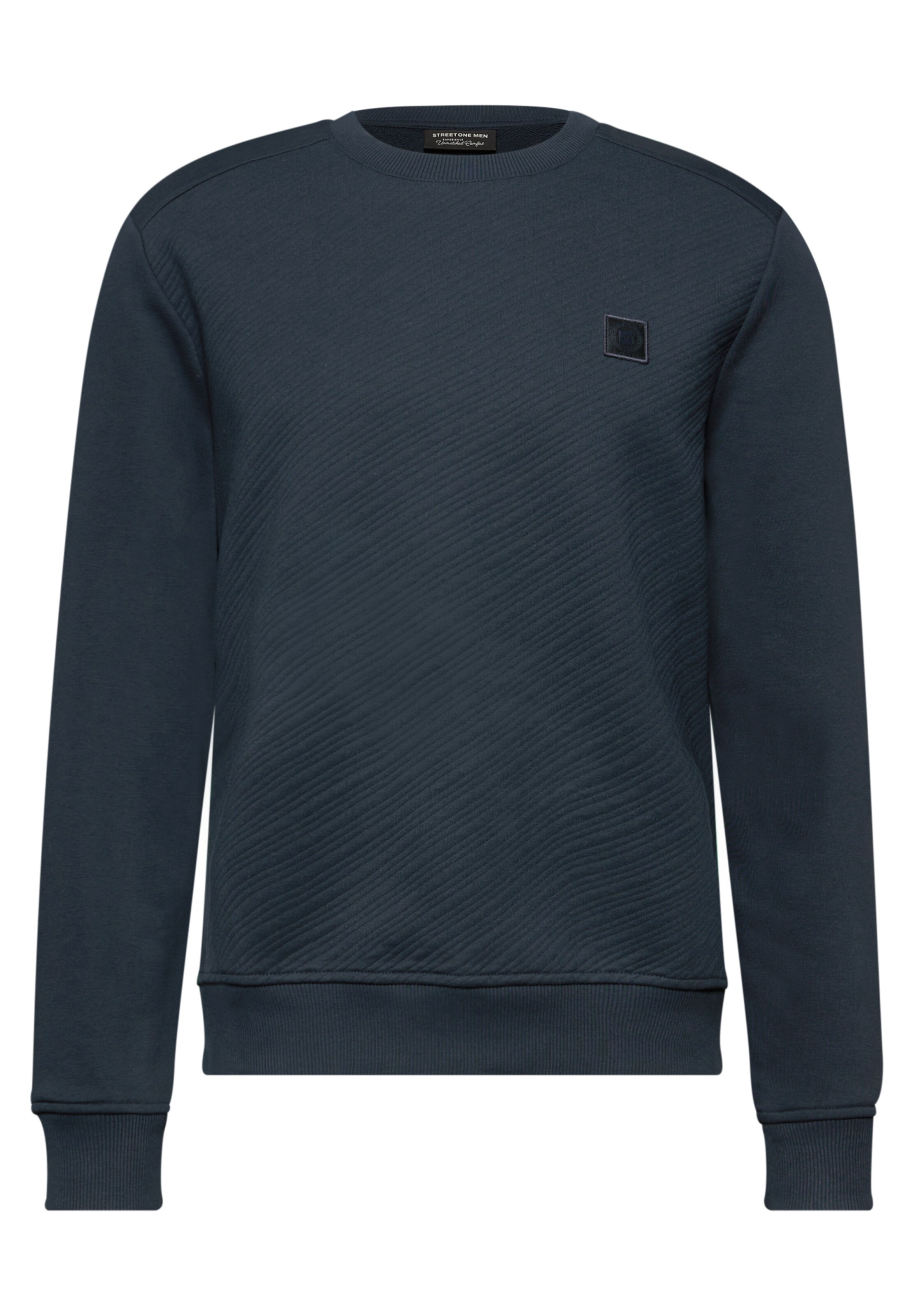 Street One MEN Sweatshirt in Blau: Vorderseite