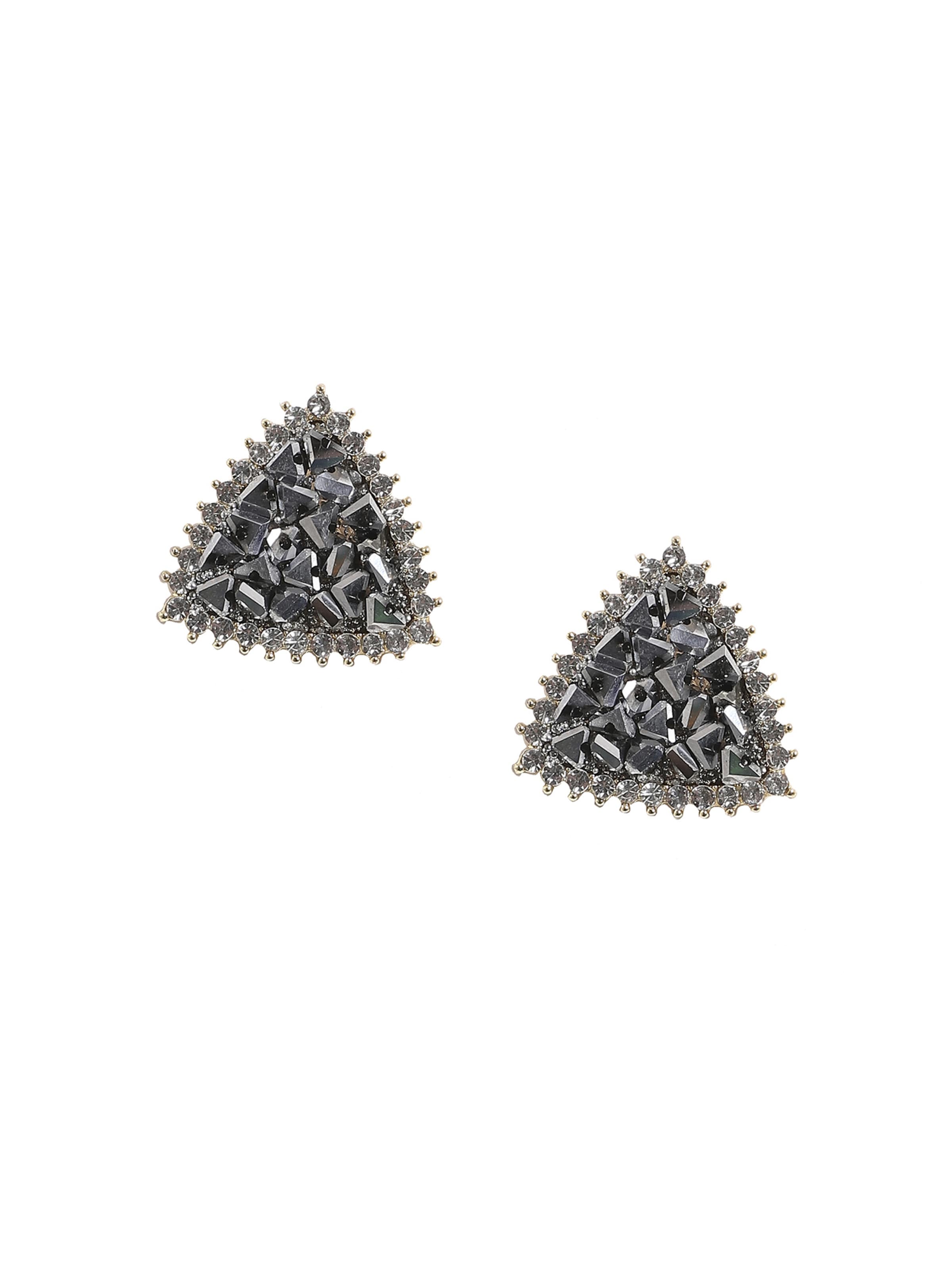 Boucles d'oreilles 'Jadyn' SOHI en argent : devant
