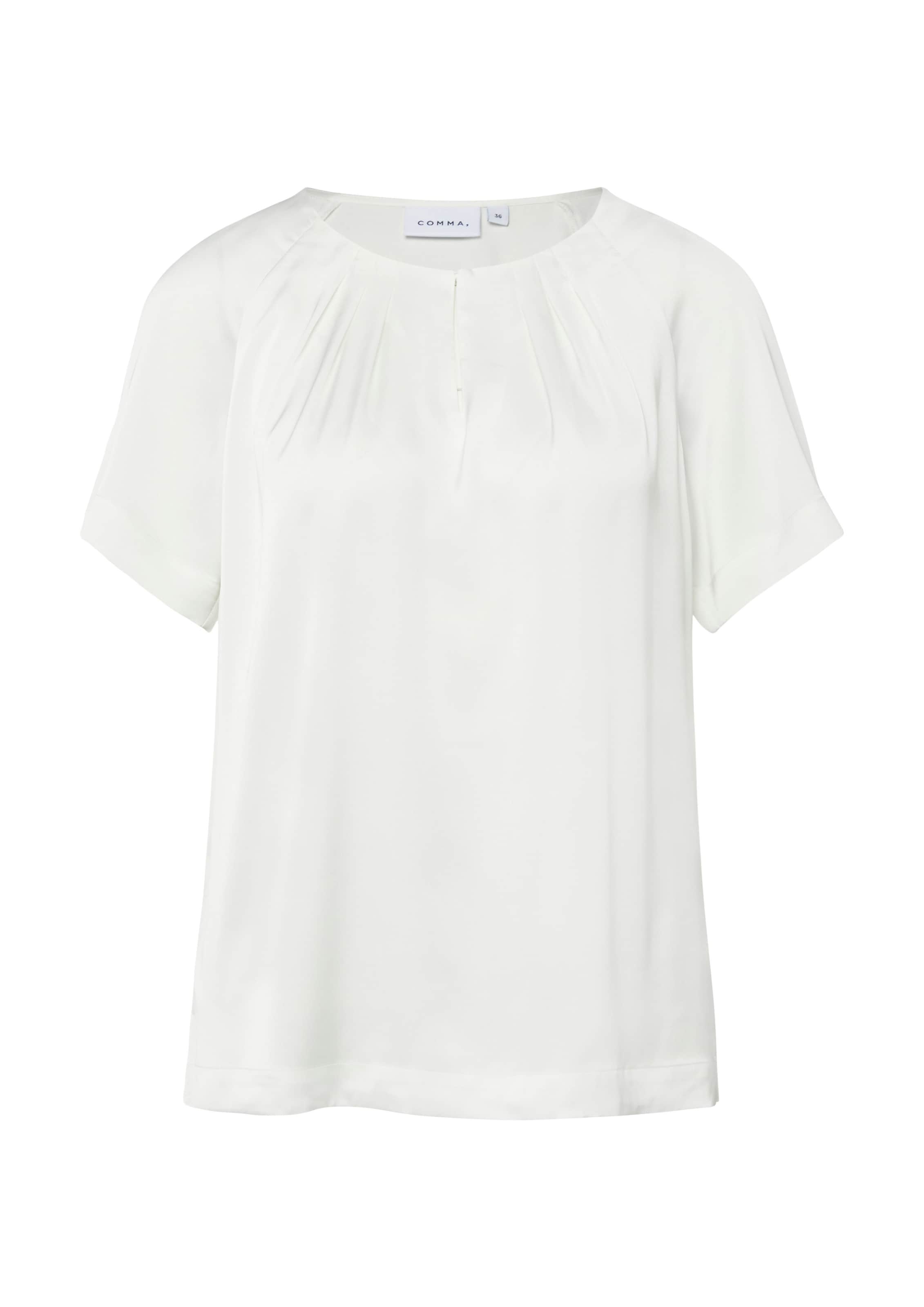 Chemisier COMMA en blanc : devant
