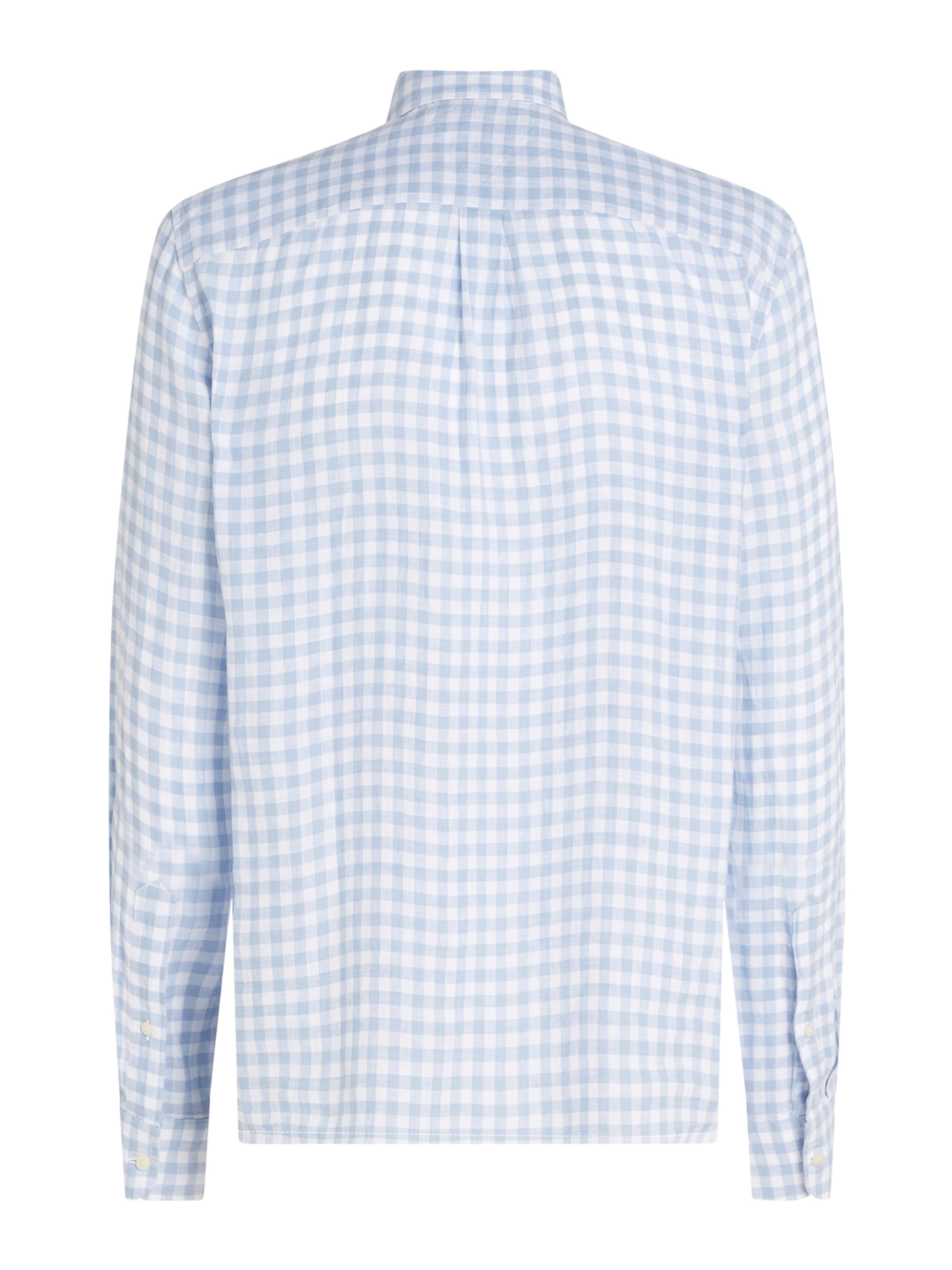 TOMMY HILFIGER Regular fit Риза 'ESSENTIAL' в синьо: отзад