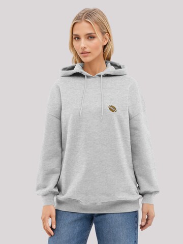 F4NT4STIC Hoodie 'Football' in Grau: Vorderseite