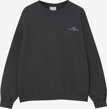 Pull&Bear Sweatshirt in Grijs: voorkant