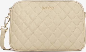 Kazar Crossbody Bag in Beige: front