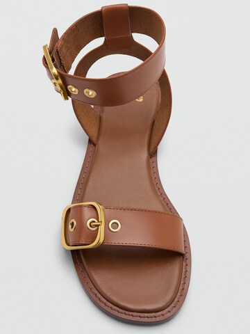 Sandales MANGO en marron
