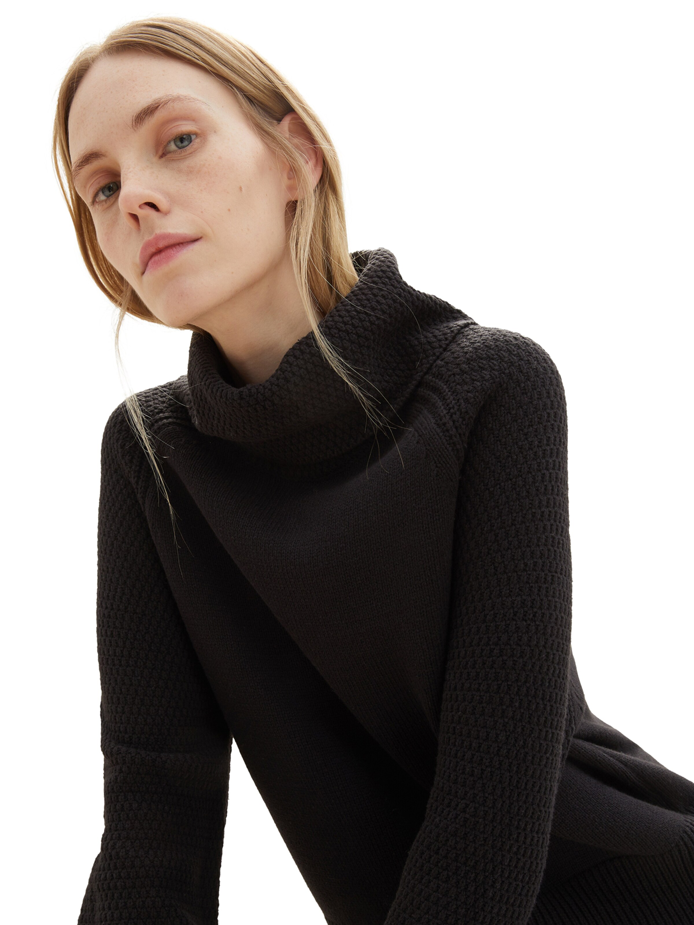 TOM TAILOR Sweater in Black