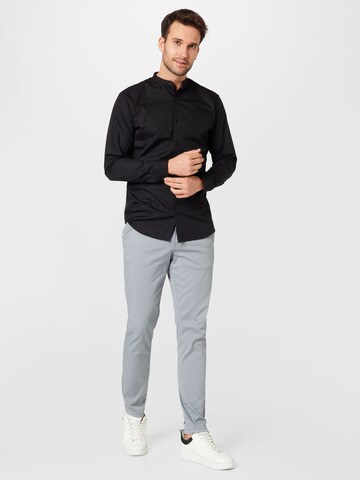 JACK & JONES Slim Fit Риза 'JOE' в черно