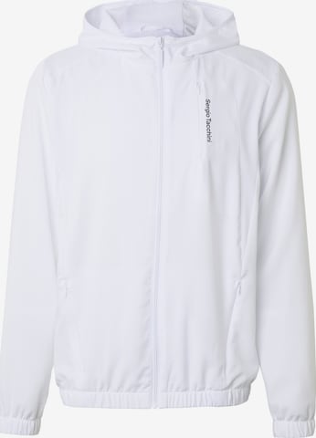 Giacca per l'allenamento 'Adriatico' di Sergio Tacchini in bianco: frontale