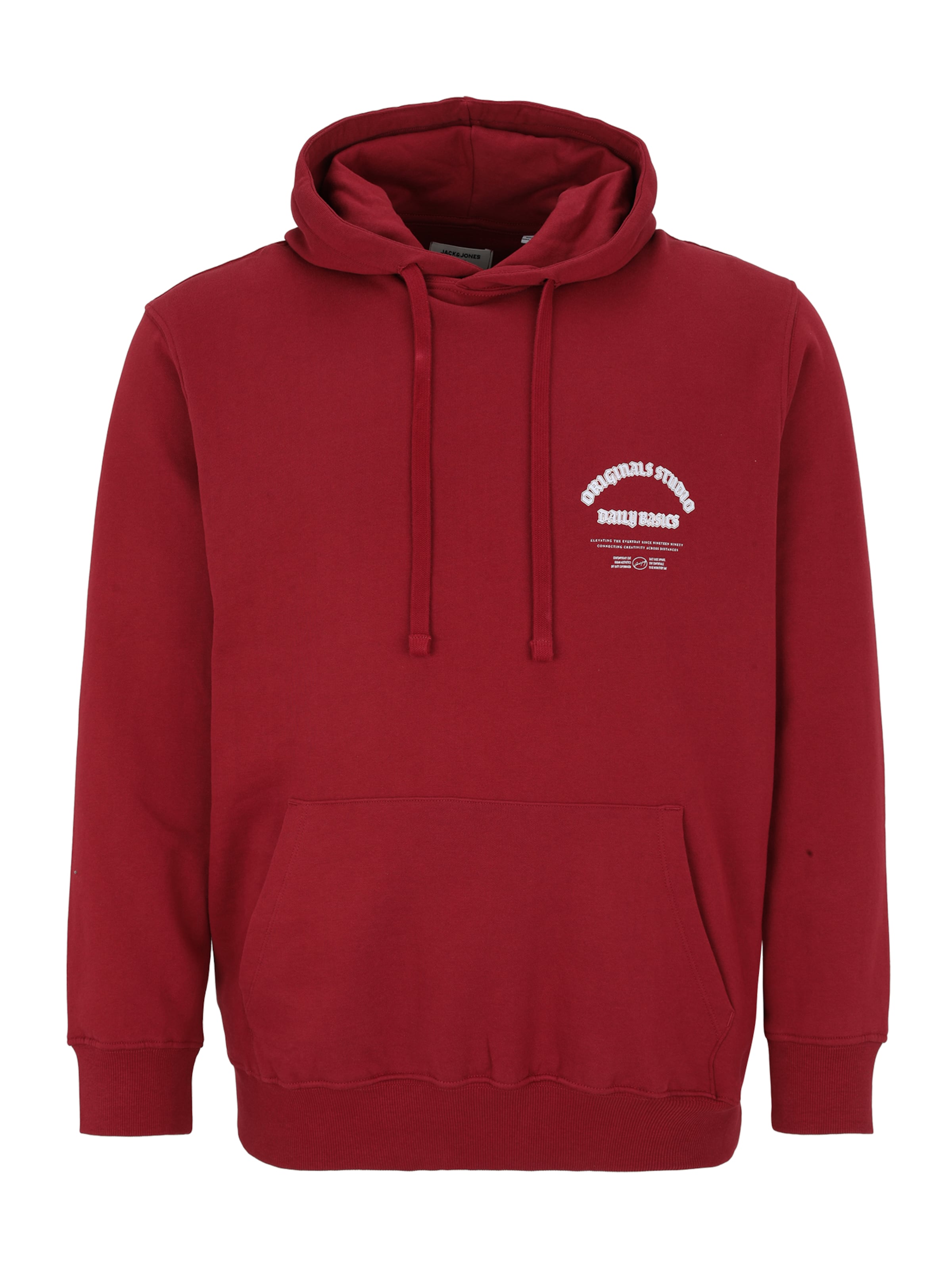 Jack & Jones Plus - Sudadera 'JORMEADOWS' en rojo: frente