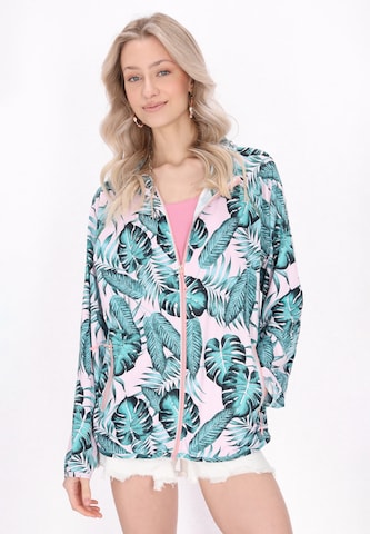 IZIA Tussenjas in Blauw: voorkant