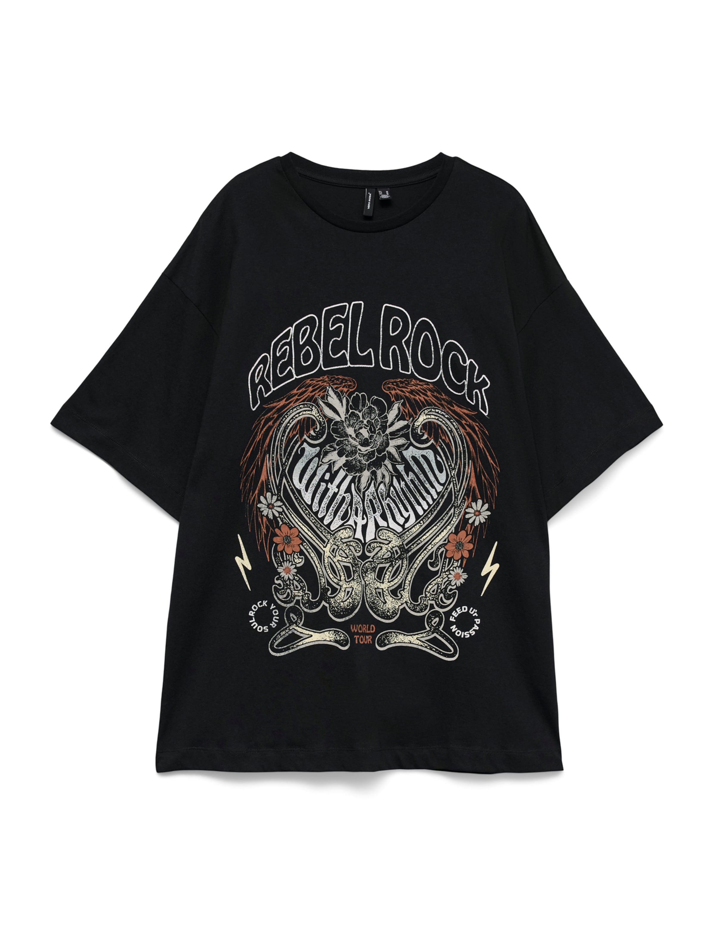 juoda VERO MODA Marškinėliai 'VMLILIE HAILEY': priekis