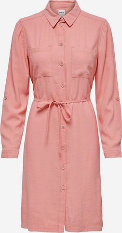 Robe-chemise ONLY en rose : devant