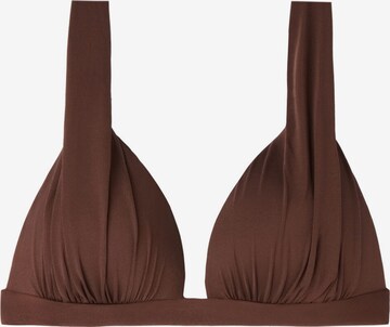 CALZEDONIA Triangle Bikini Top 'Timeless Diva' in Brown: front