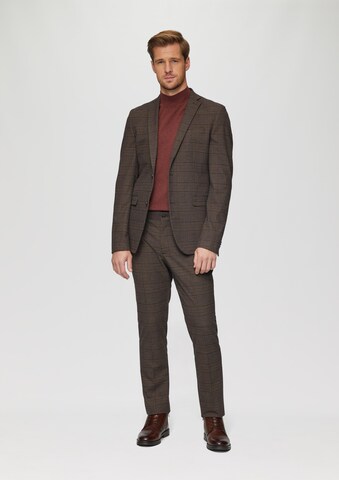 s.Oliver BLACK LABEL Slimfit Broek in Bruin