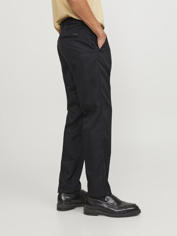 JACK & JONES Slim fit Trousers with creases 'Marco' in Black