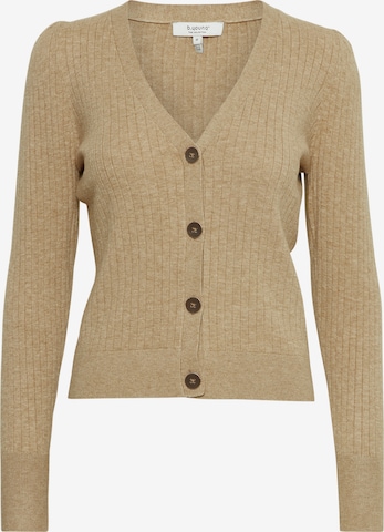 b.young Strickjacke 'BYNAKTA RIB CARDIGAN 2' in Beige: predná strana