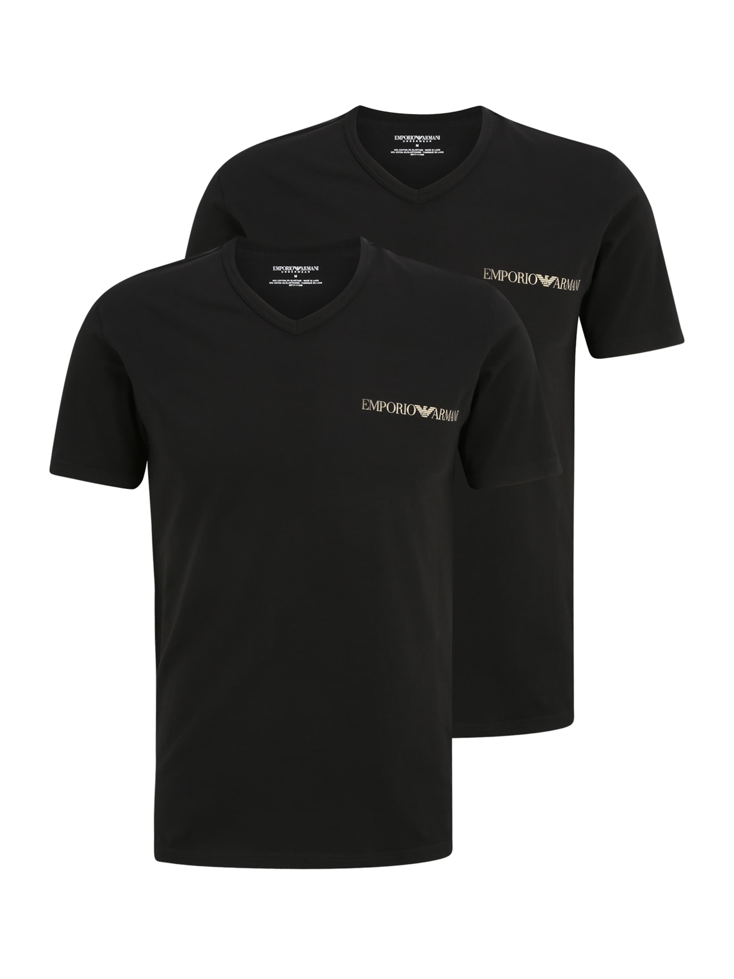 Emporio Armani T-Shirt in Schwarz: Vorderseite