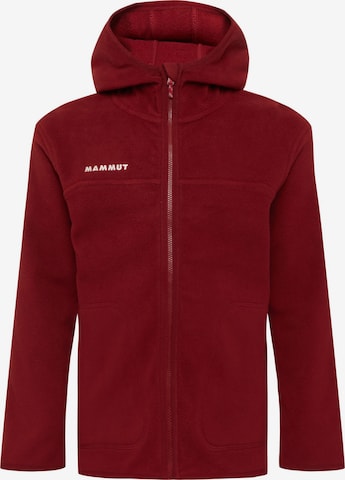 MAMMUT Athletic Fleece Jacket in Red: front