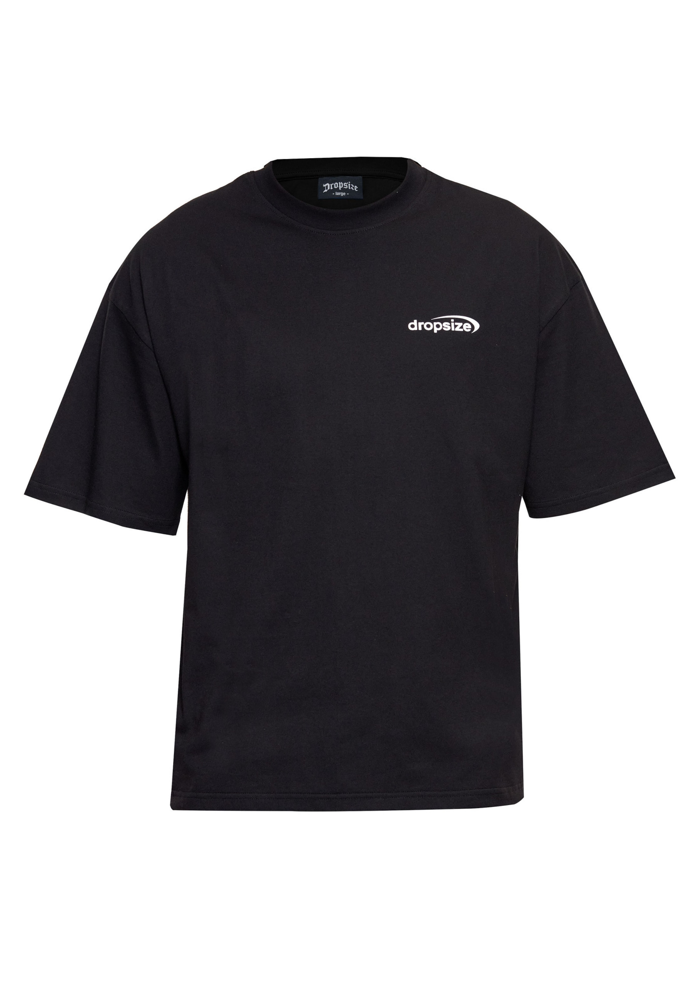 Dropsize T-Shirt in Schwarz: Vorderseite