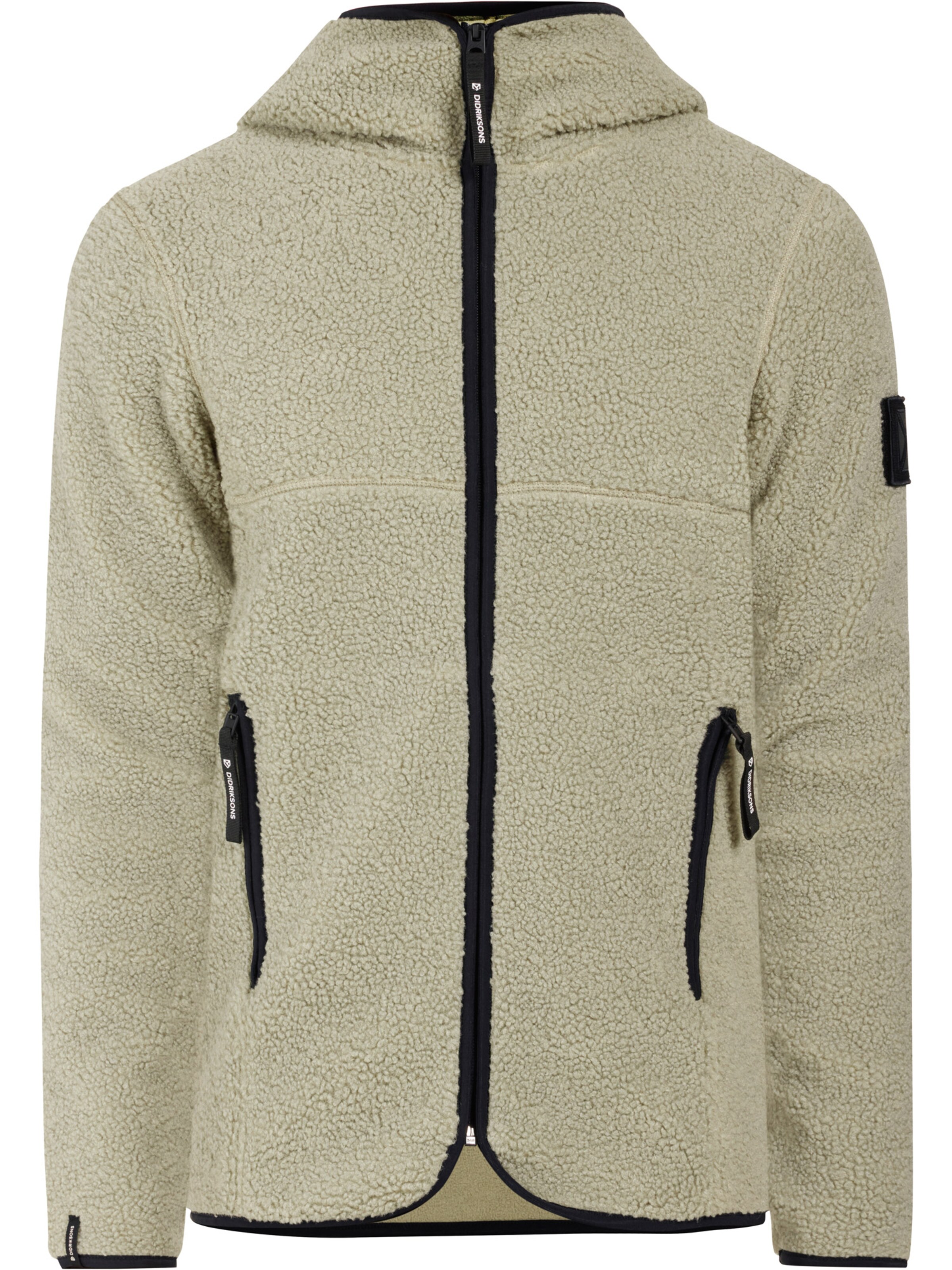 Didriksons Funktionele fleece-jas 'BROR USX FZ 3' in Beige: voorkant