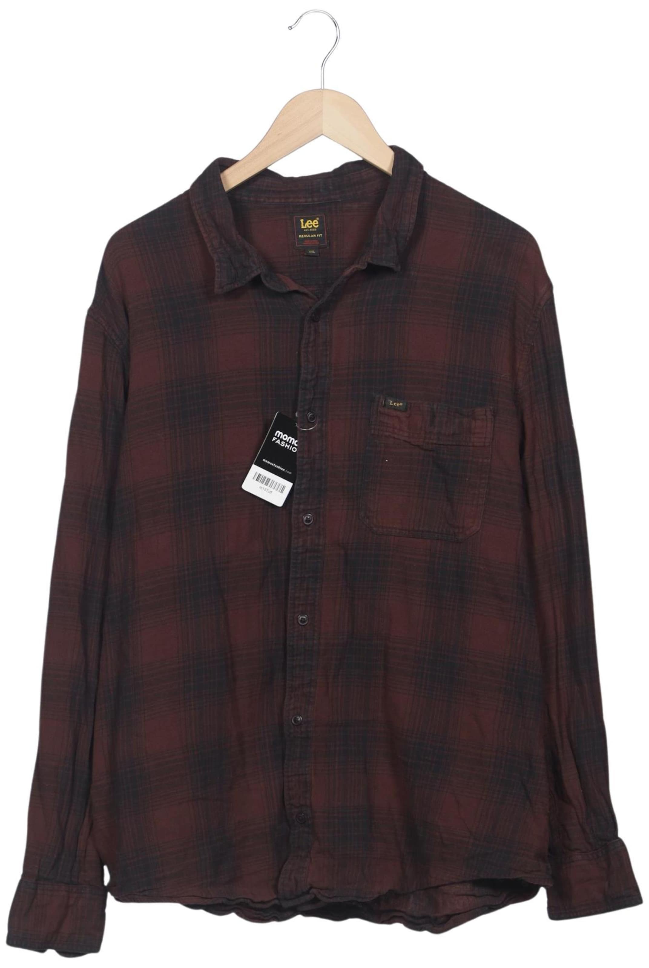 Lee Button Up Shirt in XXL in Brown: front