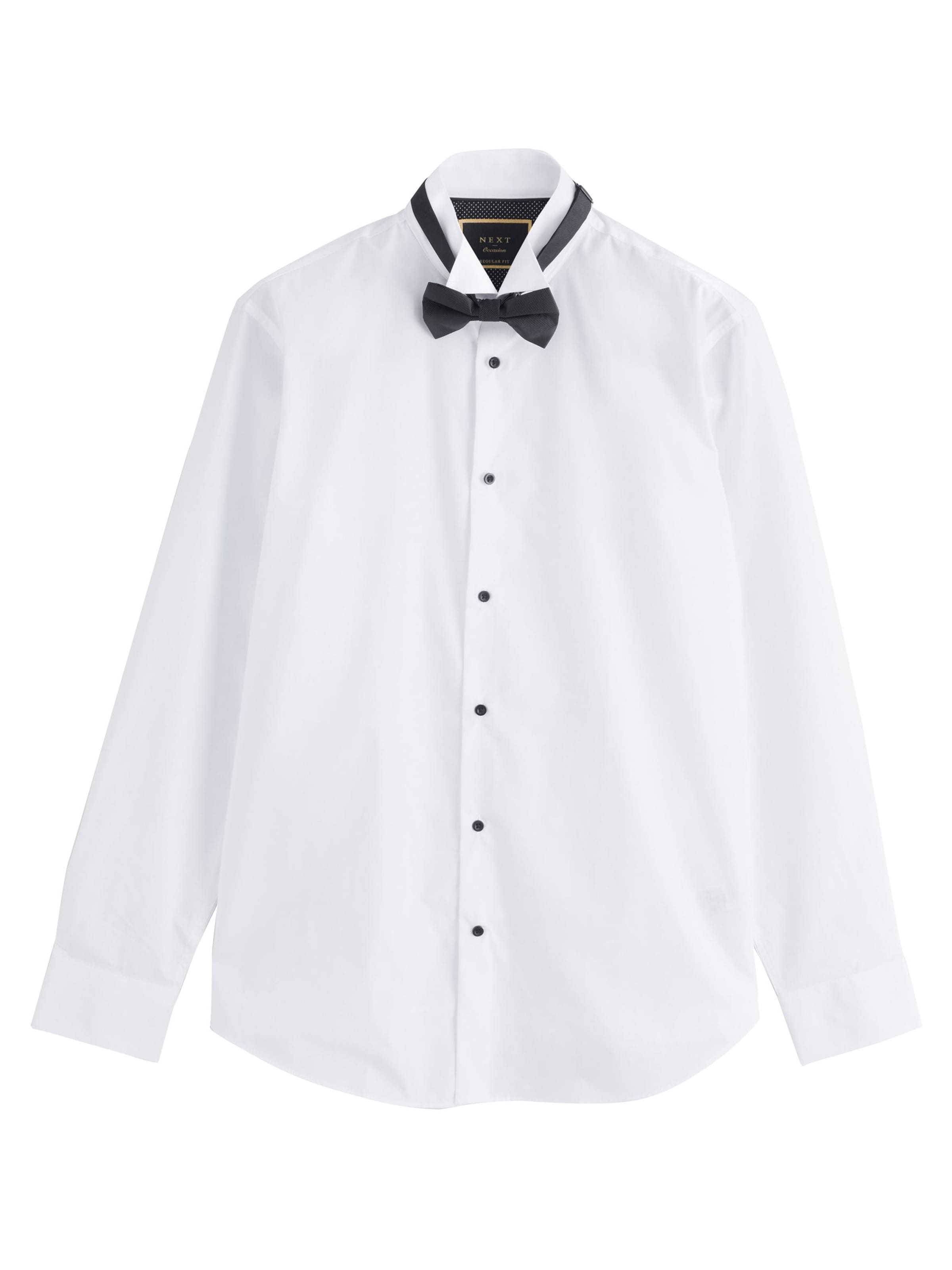 Next Regular fit Πουκάμισο για το γραφείο σε λευκό: μπροστά