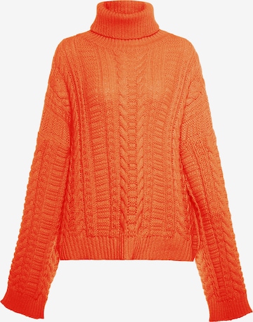 Pull-over MYMO en orange : devant