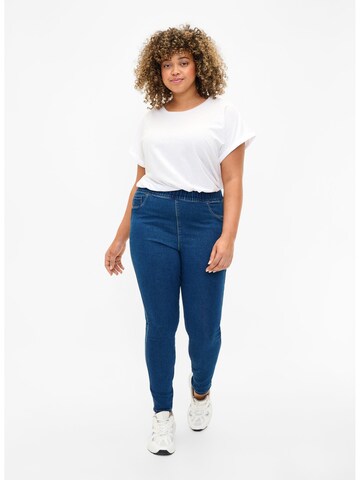 Skinny Jeggings Zizzi en bleu