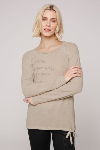 Soccx Pullover in Beige: Vorderseite