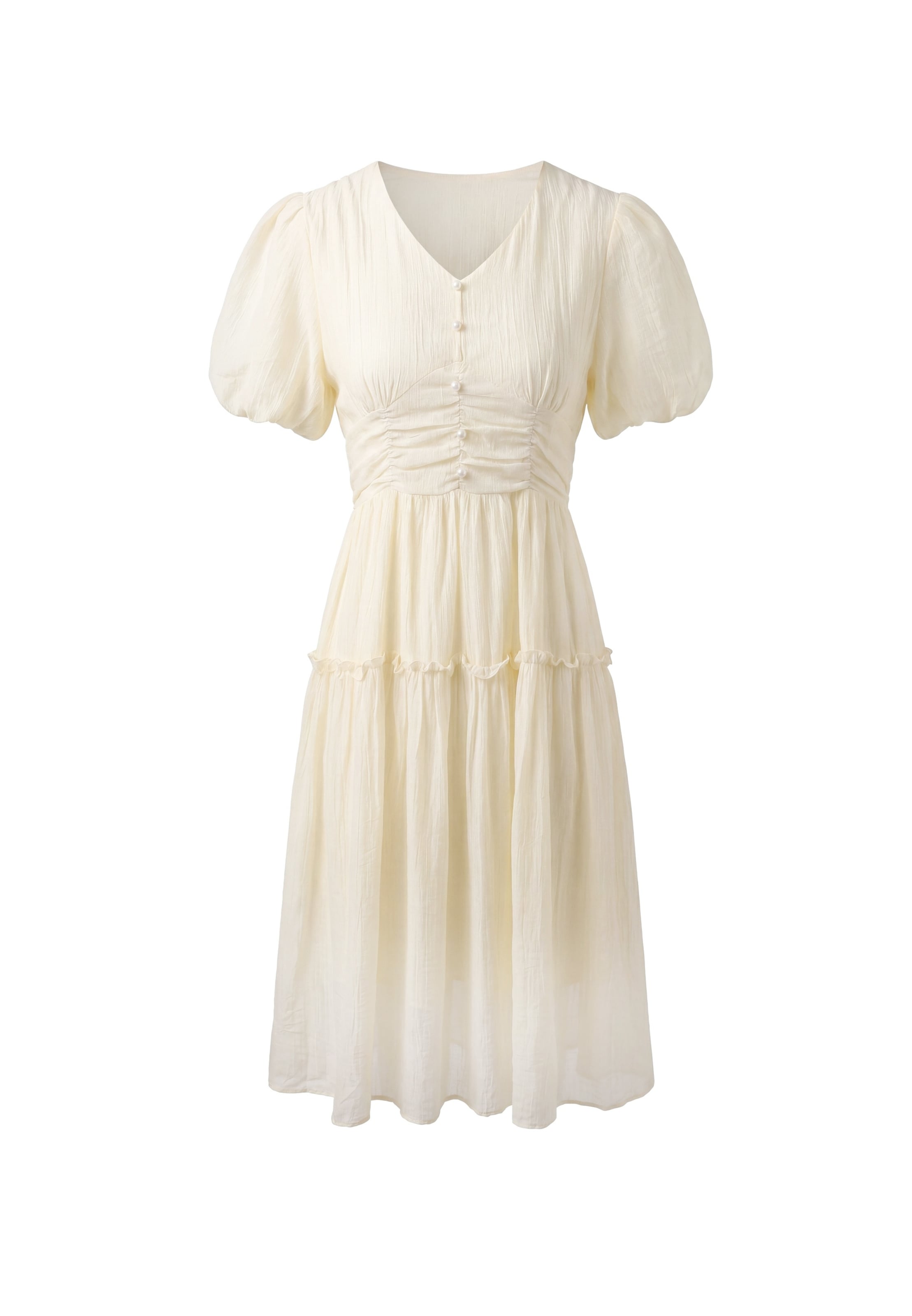 Robe faina en beige : devant