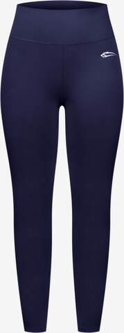 Skinny Pantalon de sport 'Affectionate' Smilodox en bleu : devant