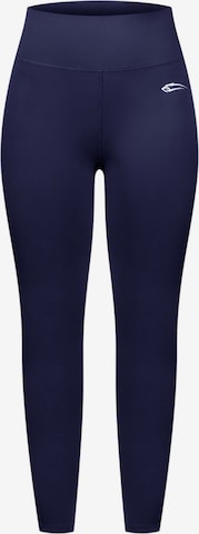 Smilodox Skinny Sportbroek 'Affectionate' in Blauw: voorkant