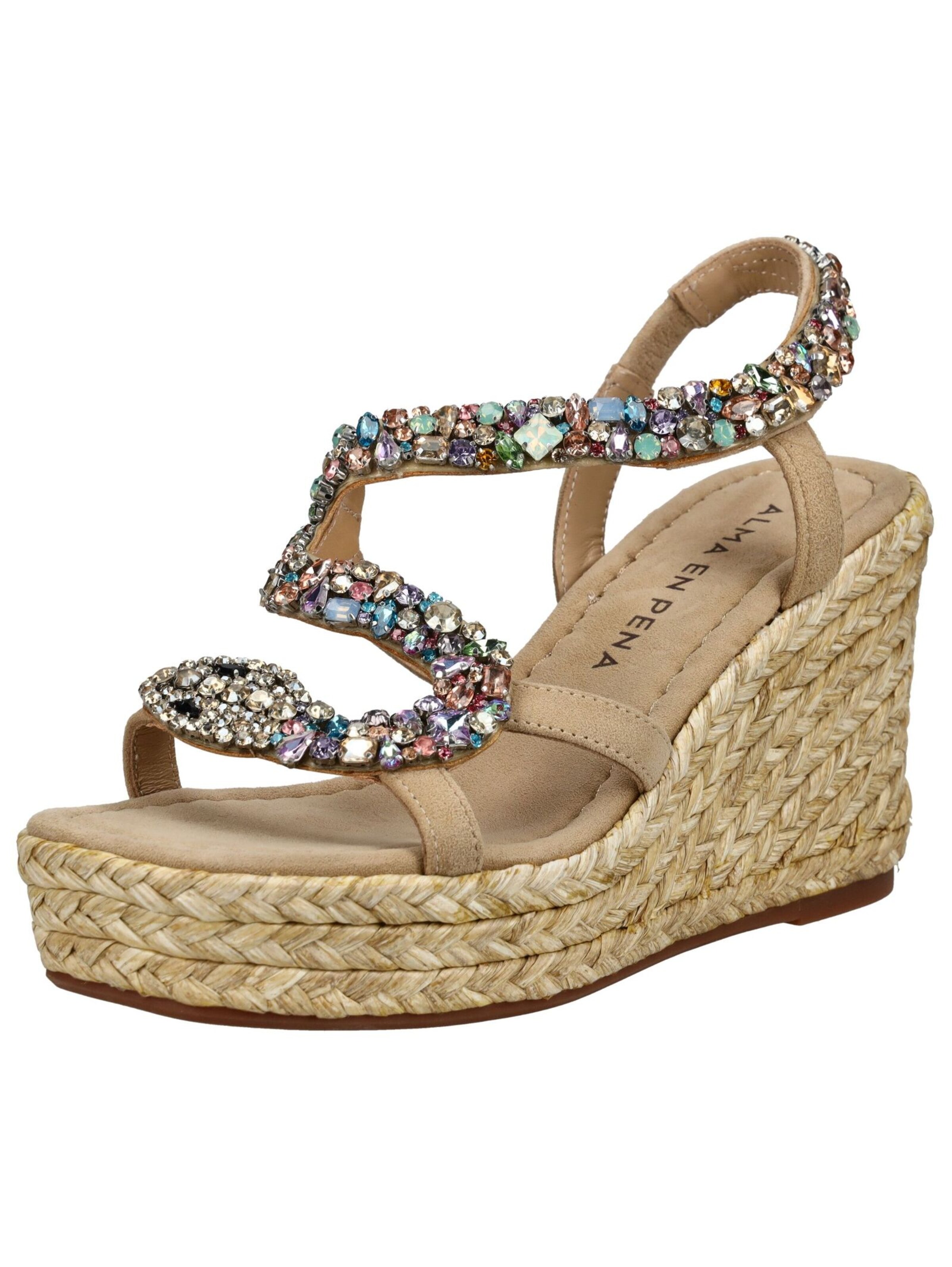 Sandales Alma En Pena en beige : devant