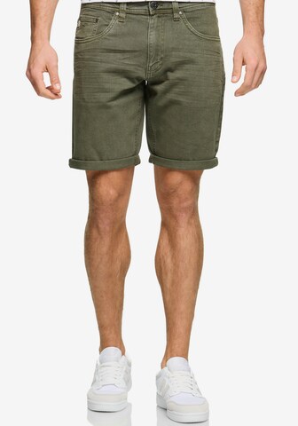 INDICODE Regular Chino Pants in Green: front