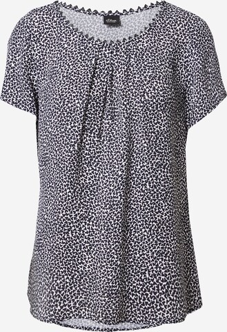 s.Oliver BLACK LABEL Bluse in Blau: predná strana