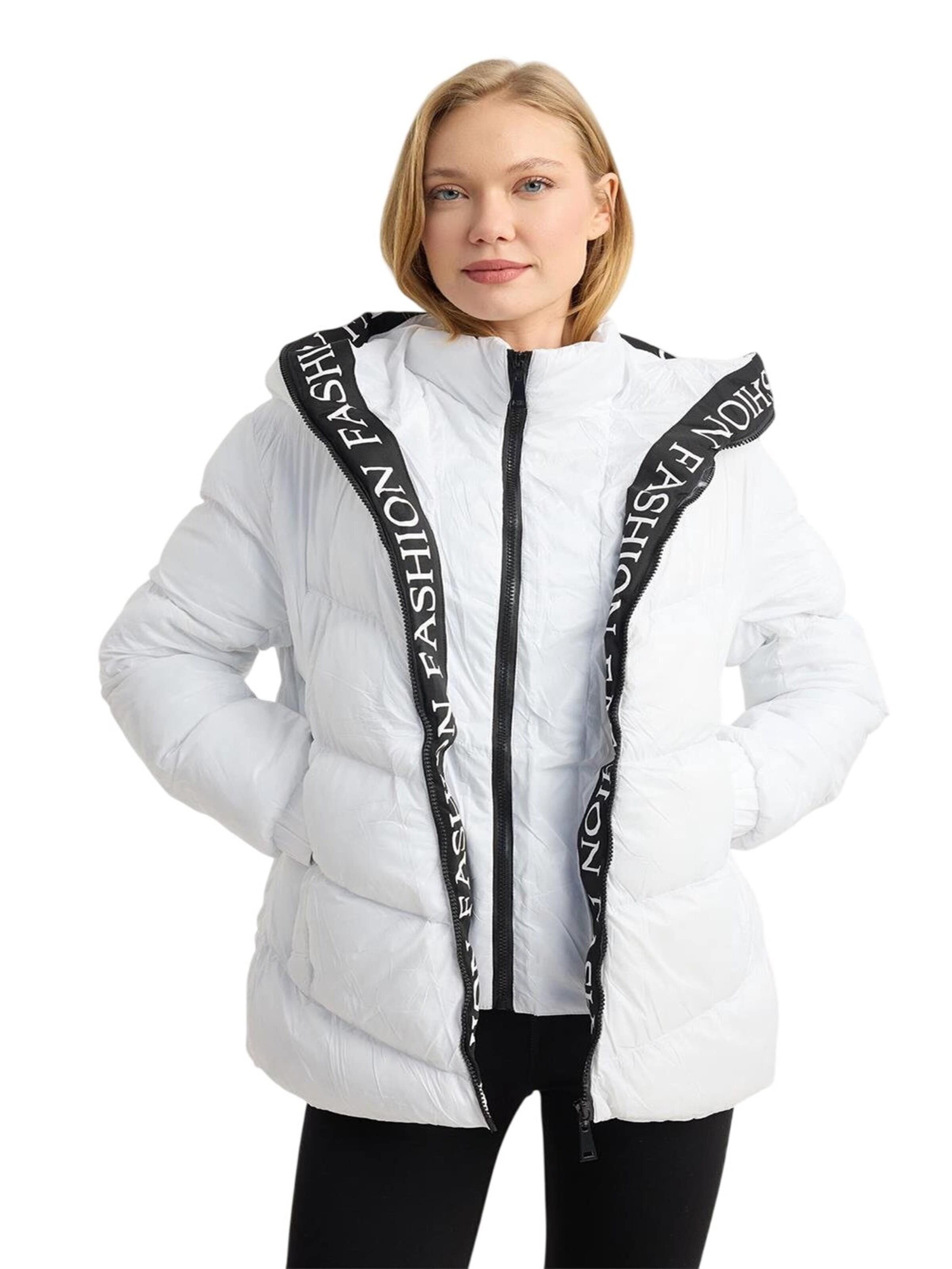 Manteau d’hiver HOME STORE en blanc : devant